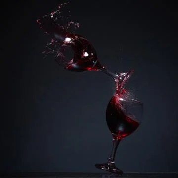 Falling wine Stock Photos