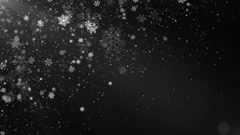 Falling winter snow flakes background overlay particles Stock Footage 205035819