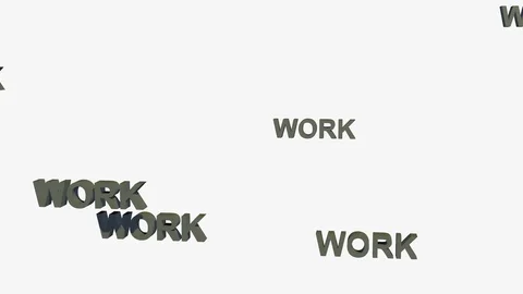 FALLING WORK LOGOS Vídeos de archivo 72935378