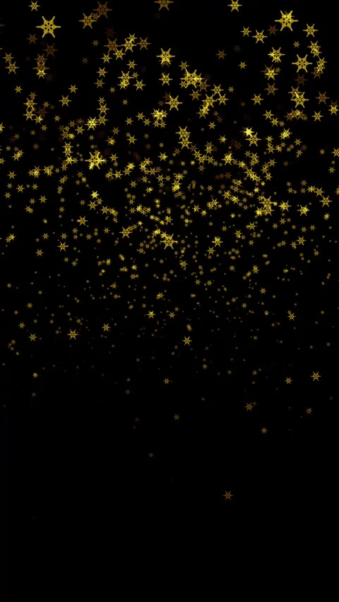 Falling Yellow Snowflakes Seamless Loop Stock Footage 327780669