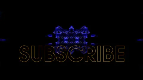 Falling Yellow Subscribe On The Blue Abstract Background Stockbeeldmateriaal 300773701