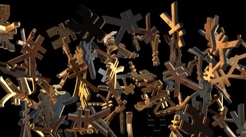 Falling Yen 動画素材 24827607