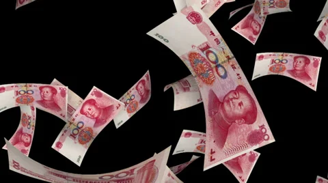 Falling Yuan (Loop + Matte) Vidéo 39172485