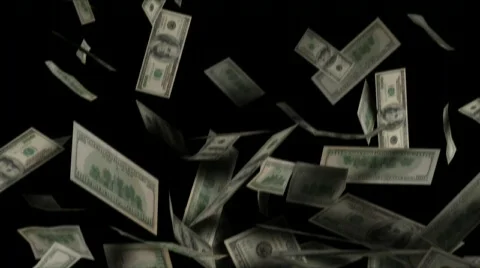 FallingDollars003Loop Vídeos de archivo 799641