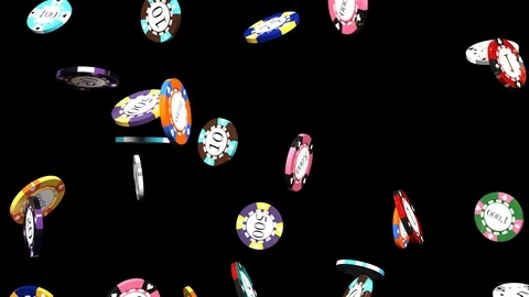 FallingPokerChips Stock Footage 89461689