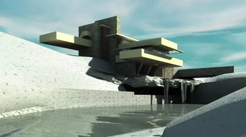Fallingwater Stock Footage 27229590