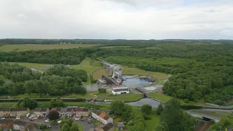 Fallkirk Wheel, Scotland Stock Footage 246387961