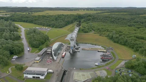 Fallkirk Wheel, Scotland Stock Footage 246387965