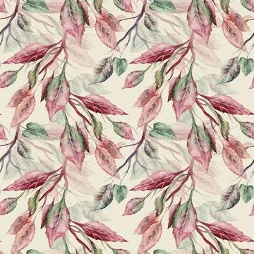 Fall,Leaves,Seamless,Pattern イラスト素材