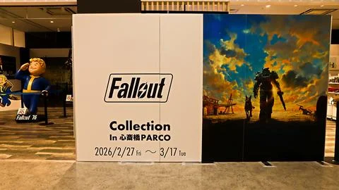 Fallout 3 Display inside Fallout Boy Exhibition held 스톡 사진