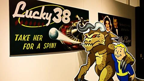 Fallout 3 Display inside Fallout Boy Exhibition held Fotos Stock