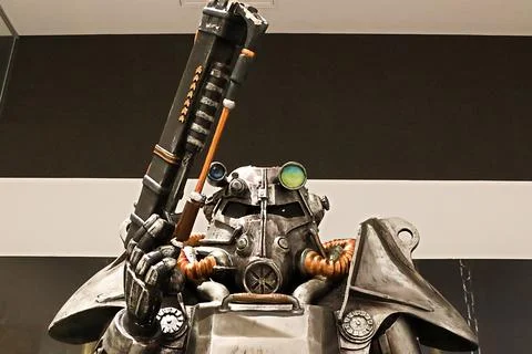 Fallout 3 Display inside Fallout Boy Exhibition held 库存照片