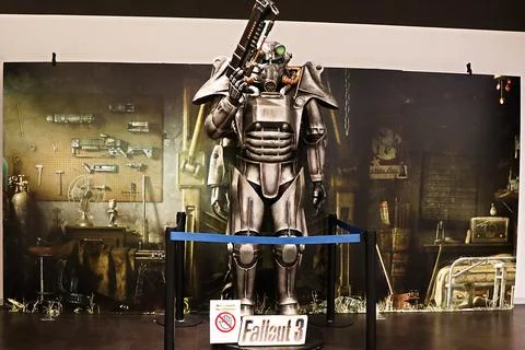 Fallout 3 Display inside Fallout Boy Exhibition held 库存照片