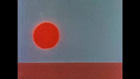 Fallout patterns from the Bikini nuclear blast Video stock 102903421