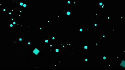 Fallowing blue glow dots on black screen Stock Footage 218581002