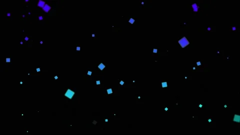 Fallowing multicolor glow dots on black screen Stock Footage 218581619