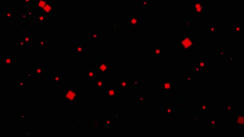 Fallowing red glow dots on black screen Stock Footage 218580615