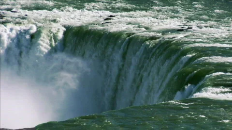 The Falls From above 2 undercranked 60fps Stock-Footage 559210