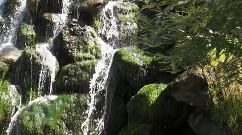 Falls and stones Stock Footage 25619693