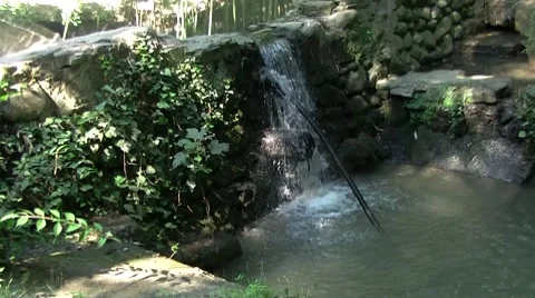Falls on brook... Stock Footage 8601035