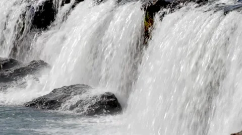 Falls Close Stock Footage 1105046