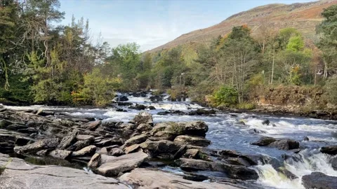 Falls Of Dochart video Stock Footage 165380445