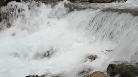 Falls on the mountain river Stock Footage 11806181