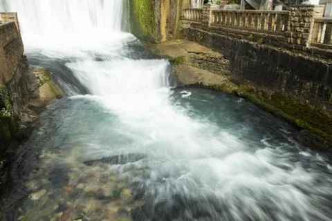Falls in mountains Stock Photos