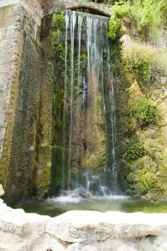 Falls in mountains Stock Photos