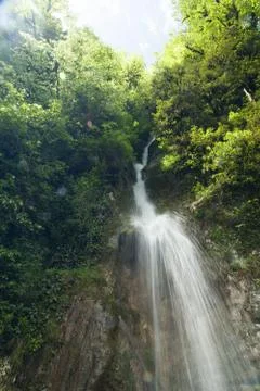 Falls in mountains Stock Photos