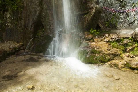 Falls in mountains Stock Photos