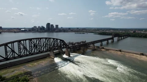 Falls of the Ohio State Park Stock Footage 251828536