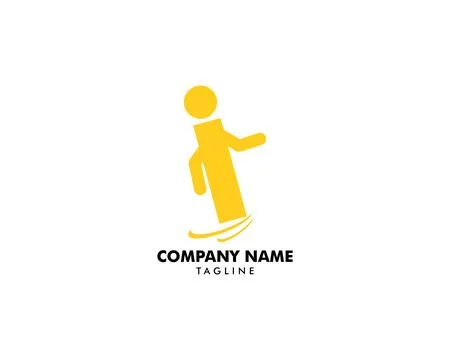 Falls Prevention Logo Vector Icon Illustration Stock Illustration
