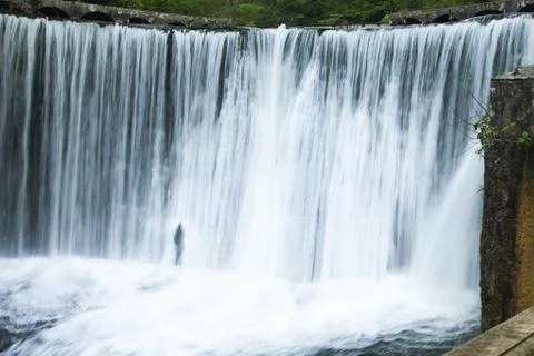 Falls on the river Stock Photos