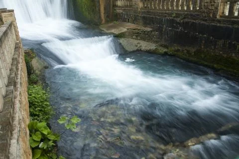 Falls on the river Stock Photos