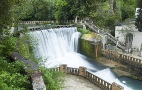 Falls on the river Stock Photos