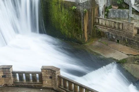 Falls on the river Stock Photos