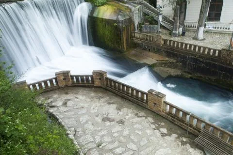 Falls on the river Stock Photos