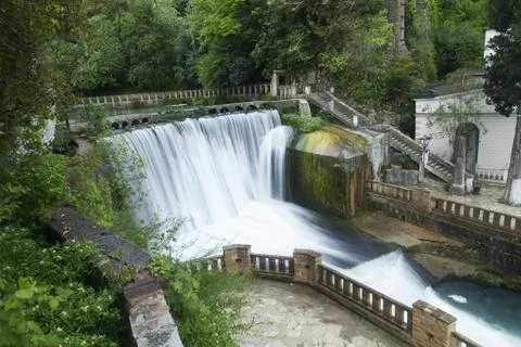 Falls on the river Stock Photos