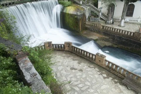 Falls on the river Stock Photos