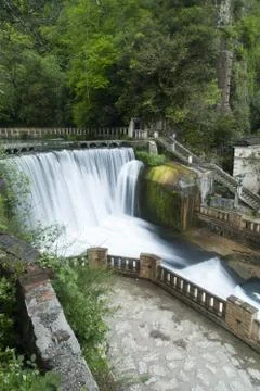 Falls on the river Stock Photos