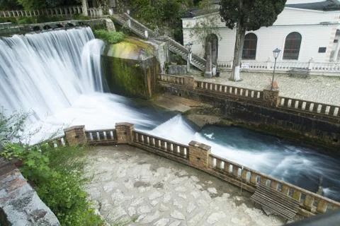 Falls on the river Stock Photos