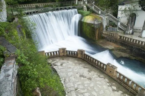 Falls on the river Stock Photos