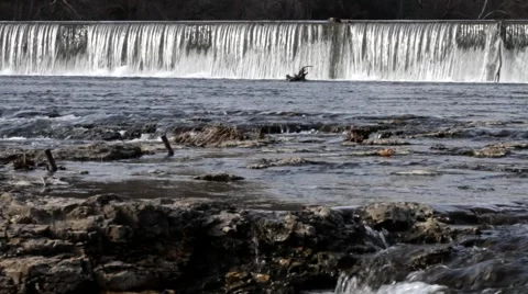 Falls Run Off Stock Footage 1105258