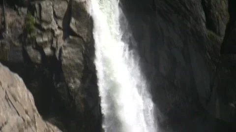 Falls Step Medium Tilt Down Filtered Stock Footage 875610