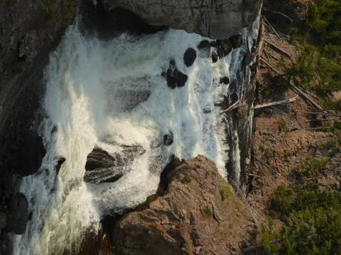 Falls in Yellowstone Stock Photos