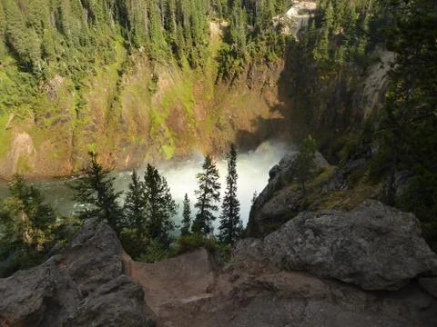 Falls in Yellowstone Stock Photos