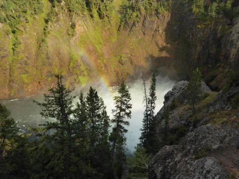 Falls in Yellowstone Stock Photos