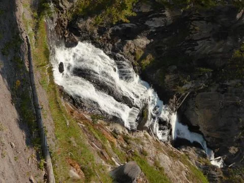 Falls in Yellowstone Stock Photos