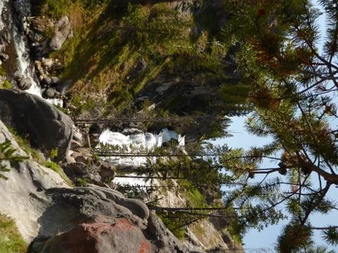 Falls in Yellowstone Foto stock